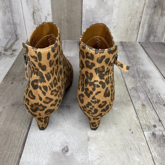 NWB Seven Dials Coralie Leopard Booties Size 6M - Picture 7 of 8